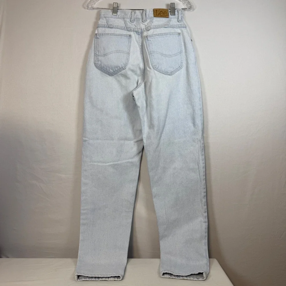 Lee Vintage‎ High Waisted Jeans Size 8 L Light Wash Denim Mom Jeans 80's 90s